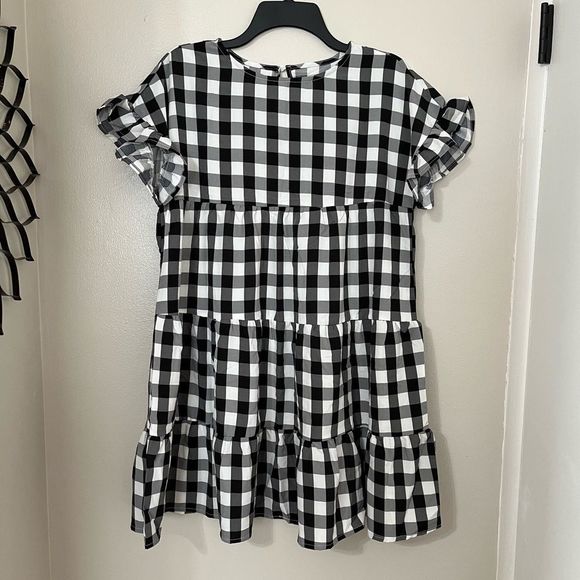 Boutique | Gingham Mini Sundress, Oversized and  Lightweight - Picture 1 of 3